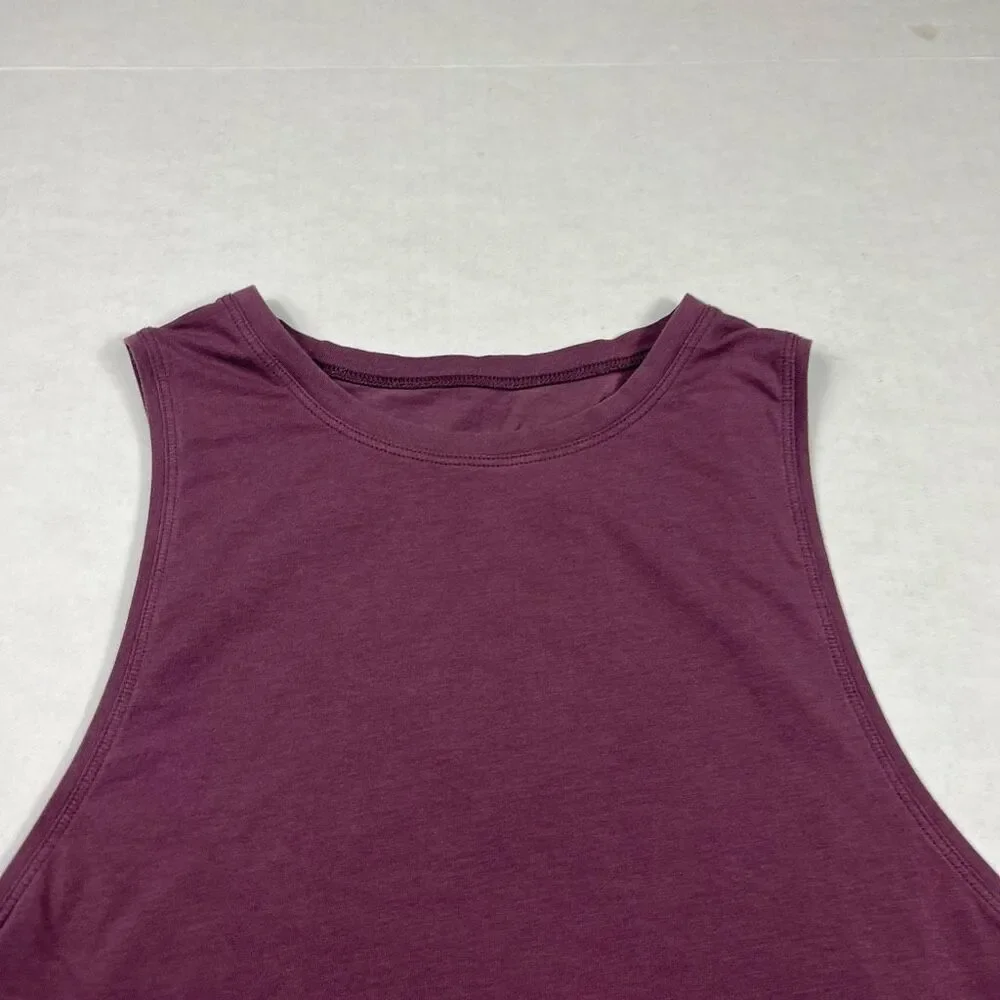 Lululemon Womens Cropped Tank Top Purple Relaxed Fit Athleisure Sleeveless 4/6